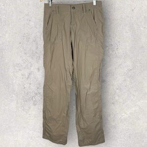 Kuhl Khaki Hiking Pants Womens Size 4 Regular Outdoors Activewear Beige Tan Pant